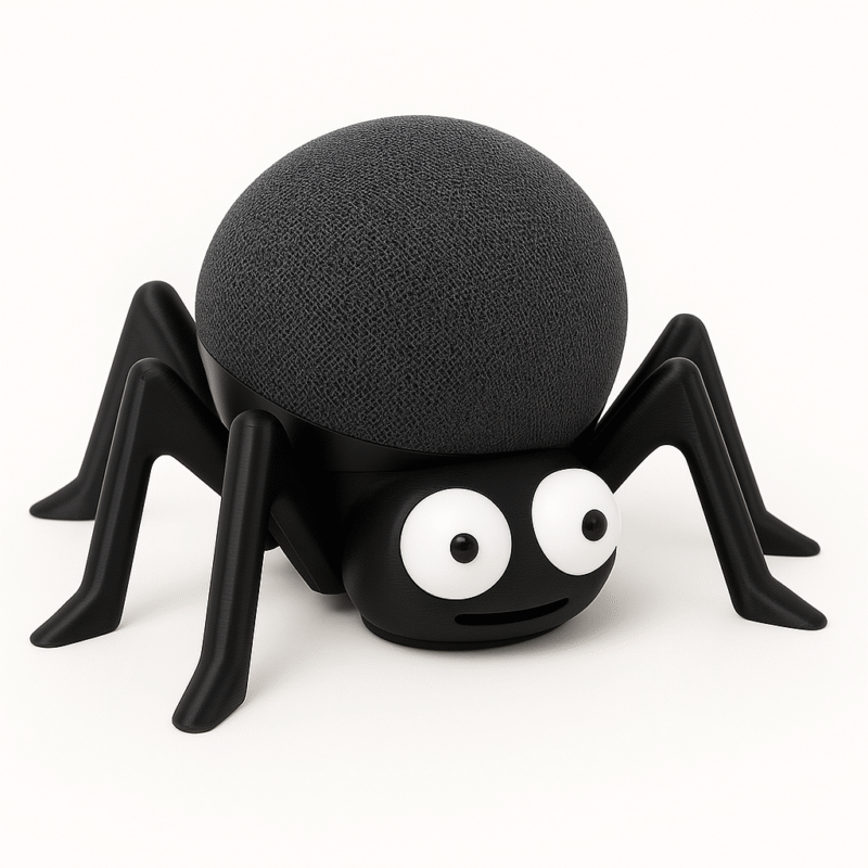 Aranha suporte 3D para Alexa Echo Dot, feita em impressão 3D em PLA